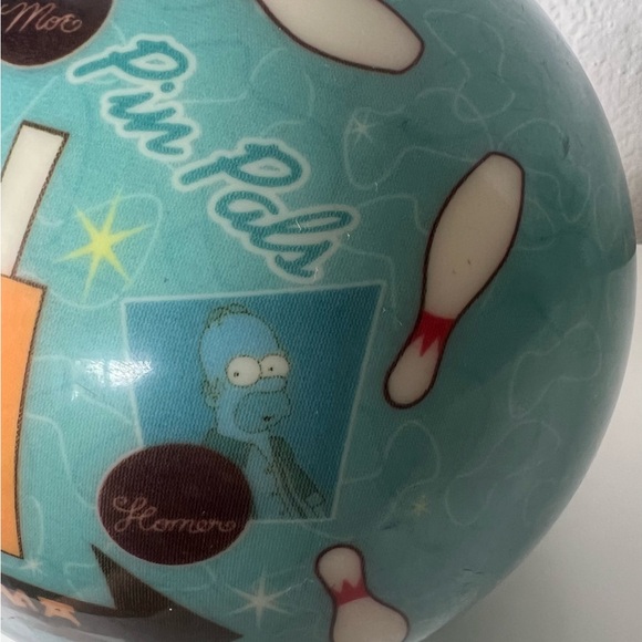 Vintage RARE Simpsons 400th Episode Collectors Edition Bowling Ball Viz A Ball - Picture 9 of 16